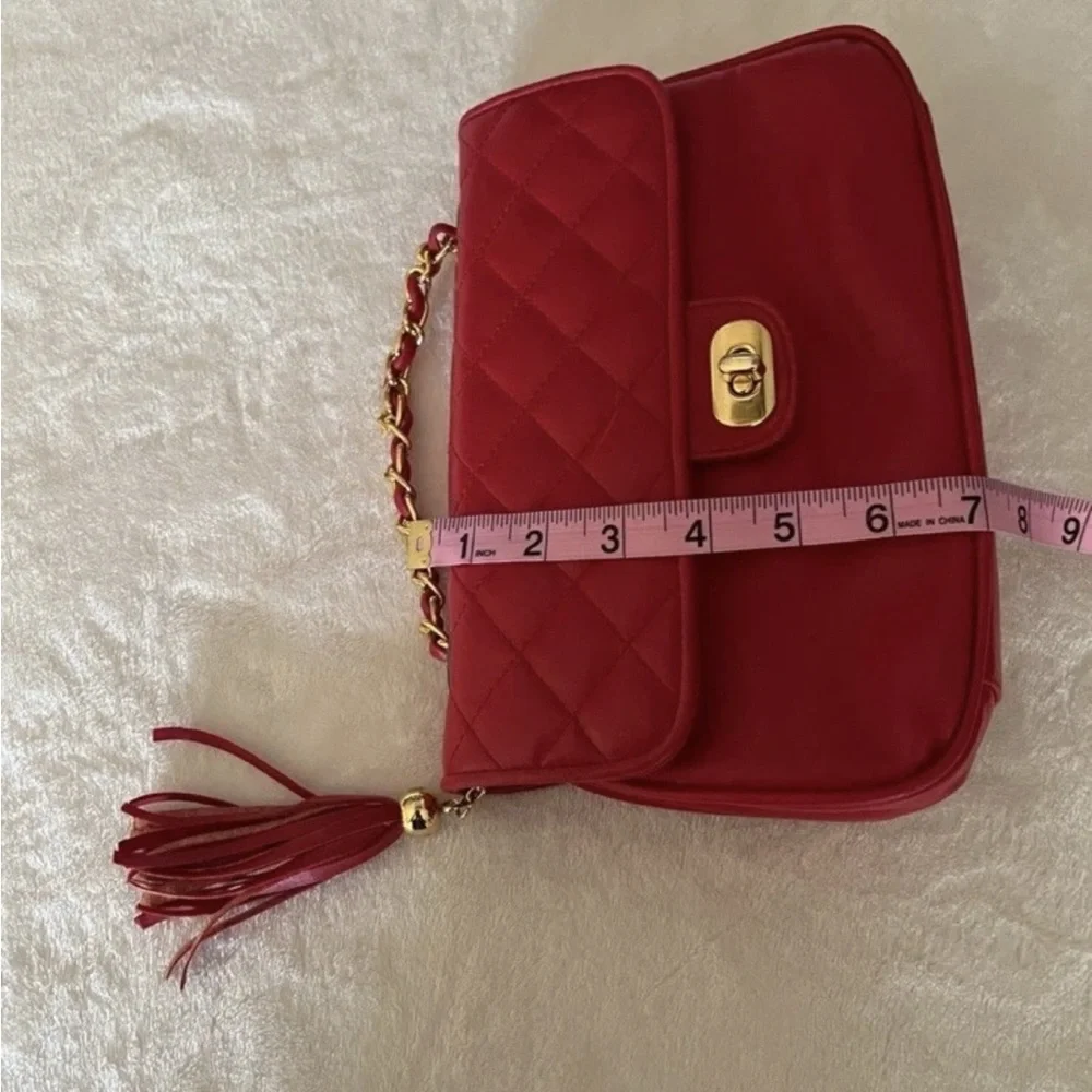 🩷 Laura Scott Chain Crossbody Purse Red🩷